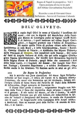 Regno di Napoli in prospettiva Vol 1 Opera postuma divisa in tre parti di Abbate Giovanbattista Pacichelli