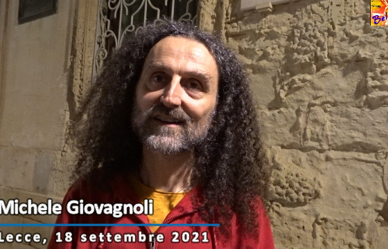 Michele Giovagnoli, Lecce, piazza san Oronzo, 18 settembre 2021