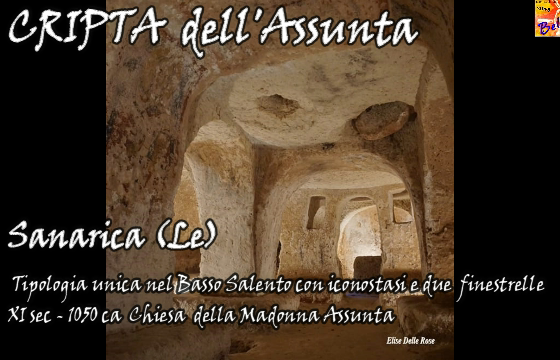 La CRIPTA dell’Assunta con Iconastasi, Sanarica (Le), X-XI sec