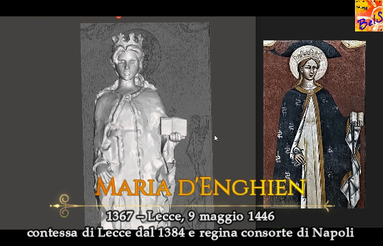 Maria d’Enghien riproduzione 3d della contessa di Lecce