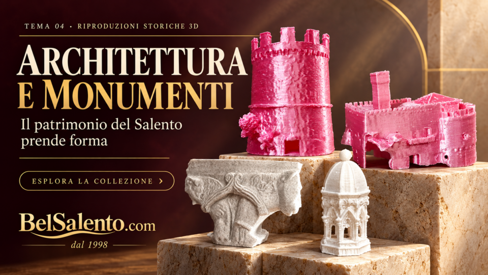 Architettura salentina in riproduzioni 3D
