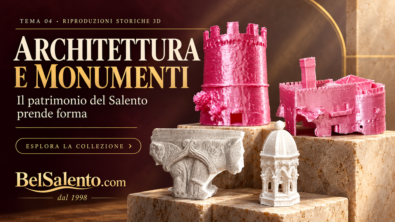 Architettura salentina in riproduzioni 3D